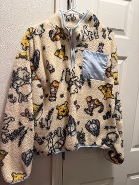 Winnie the Pooh Cozy Cream Sherpa Turtleneck Pullover
